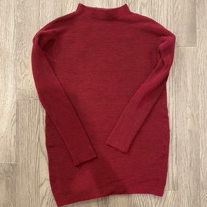 Other stories ribbed burgundy sweater/sweater dress